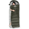 Спальный мешок NATUREHIKE U SERIES U350 двойной хлопок осень-зима молния справа Green 6927595767238